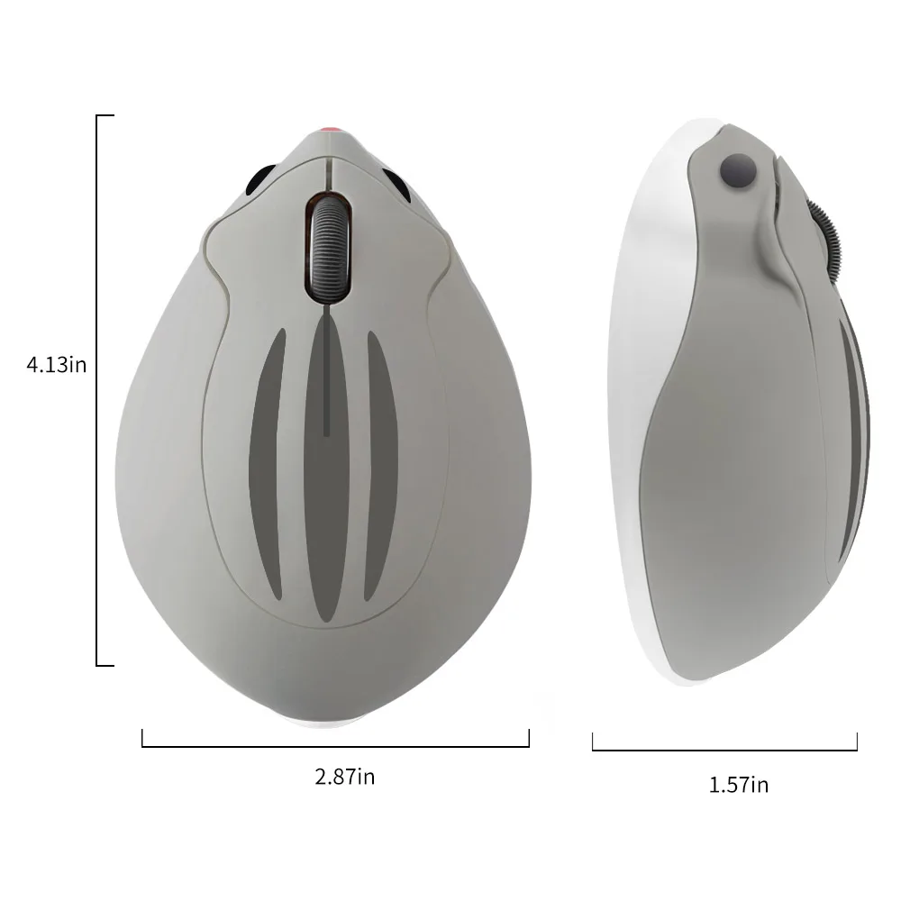 

CHUYI 2.4G Mini Wireless Mouse Cute Hamster Design Computer Mice Ergonomic 3 Buttons For Kid Gift