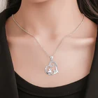 Серебристое ожерелье, подарок на день рождения матери, Изящные Ювелирные изделия, лидер продаж 2021, ожерелье с милым слоном для женщин и девушек