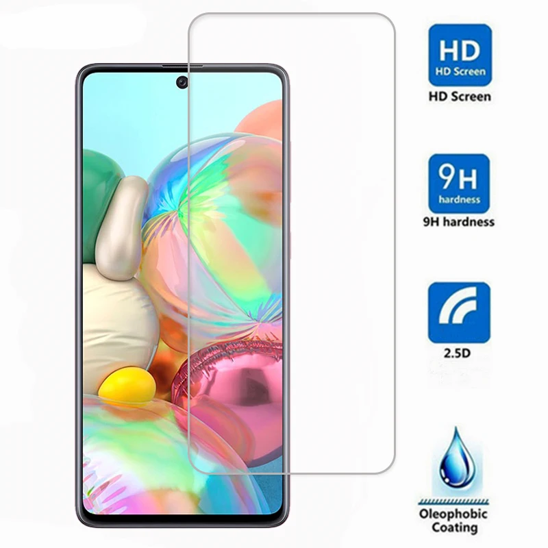 Vidrio templado para Samsung Galaxy A71, Protector de pantalla ultrafino para Samsung Galaxy A71, pel&iacute;cula Samsung A71, vidrio A715F/DS, 2 uds.-2