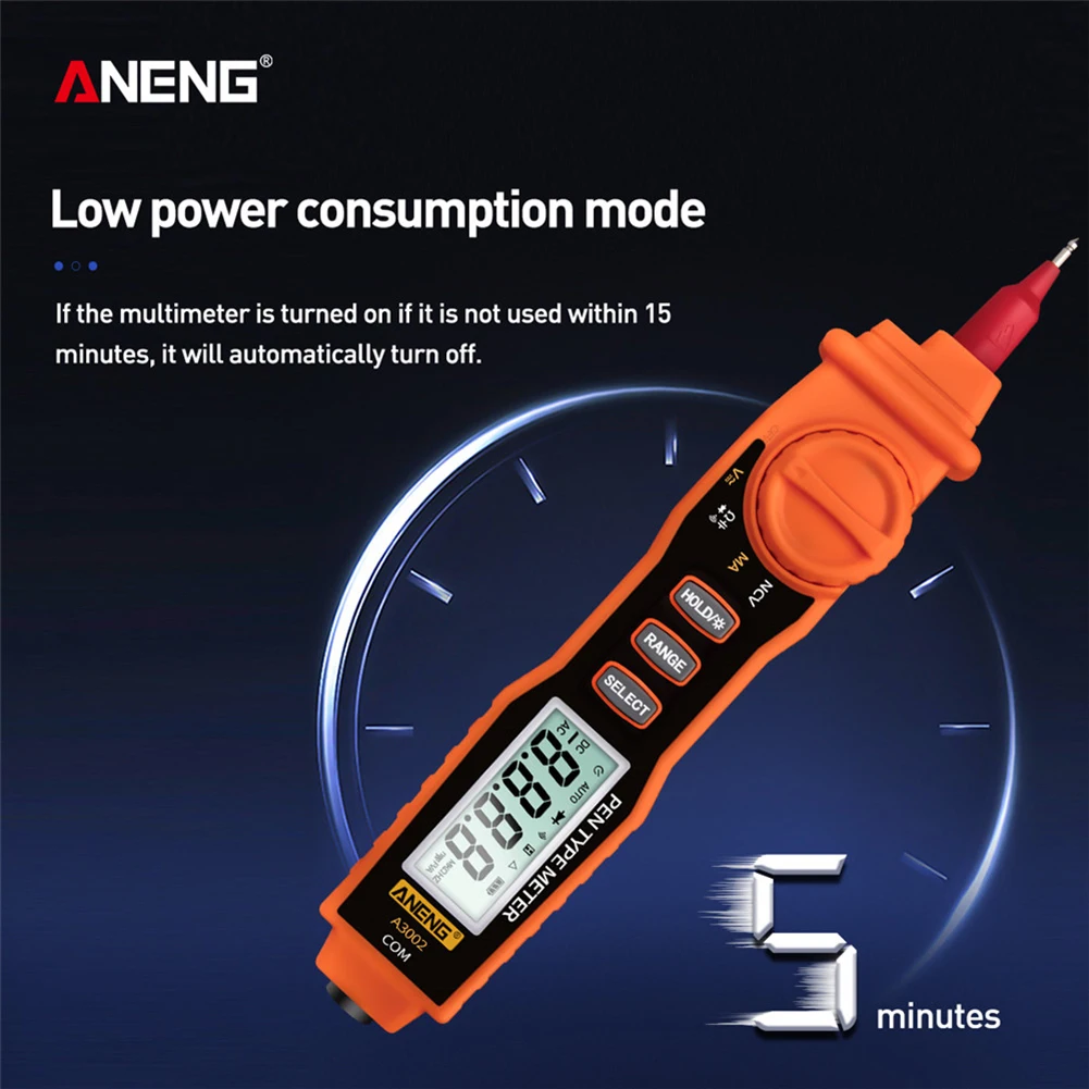 

Цифровой мультиметр ANENG A3002, Бесконтактный электрический ручной тестер переменного/постоянного тока