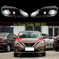 car front glass lens lamp shade shell for nissan sylphy 2016 2017 2018 %e2%80%8btransparent auto light case headlight cover