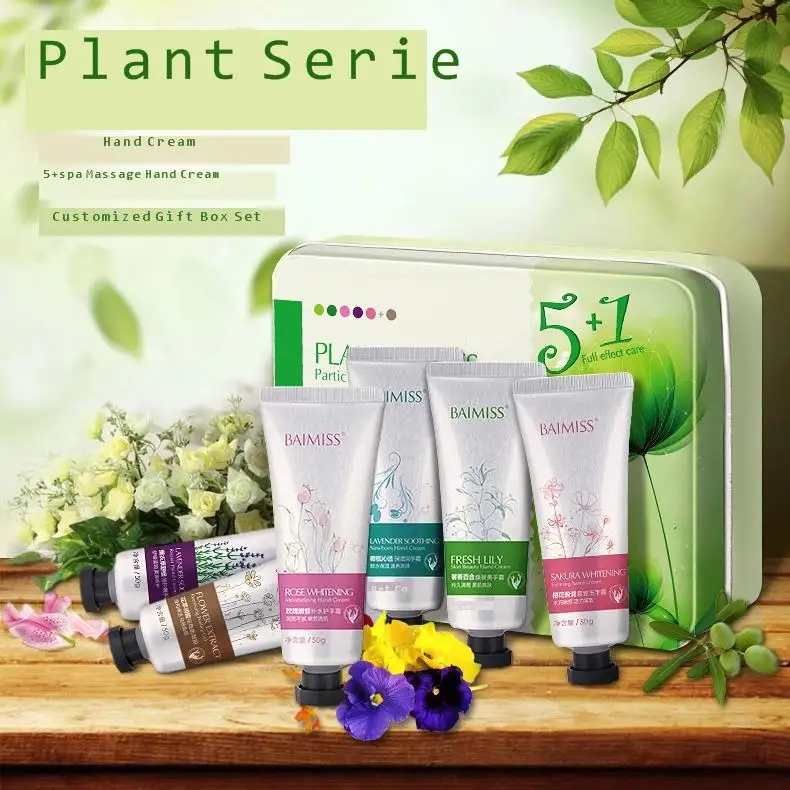 

6pcs BAIMISS Plant Extract Hand Cream Serum Anti Chapping Cracking Essence Lotion Repair Nourishing Moisturizing Skin Care 6pcs