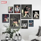 Печатная Картина на холсте Marvel, аниме, комикс, скандинавский супрегерой в туалете, картины, современный модуль для украшения дома, постер для комнаты