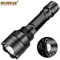 ultra bright flashlight led lamp beads waterproof torch zoomable 5 lighting modes multi function usb charging outdoor power bank