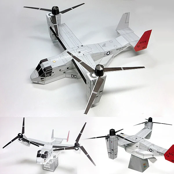 Скоп вертолет Бумага модель военно транспортной Головоломка Самолет ручной