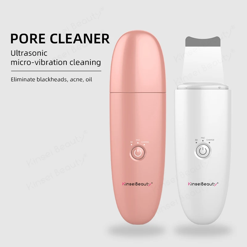 

Ultrasonic Pore Cleanser Hot Dead Skin Blackhead Wrinkles Removal Massage Scrubber Vibrate Deep Face Cleaning Skin Lift Shovel