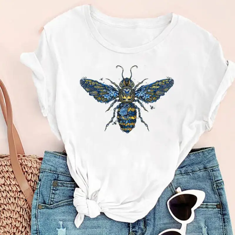 

Women Love Cartoon Clothing Trend Cute Fashion Print 90s Graphic Summer Short Sleeve Female Clothes Tops Tees Tshirt T-Shirt