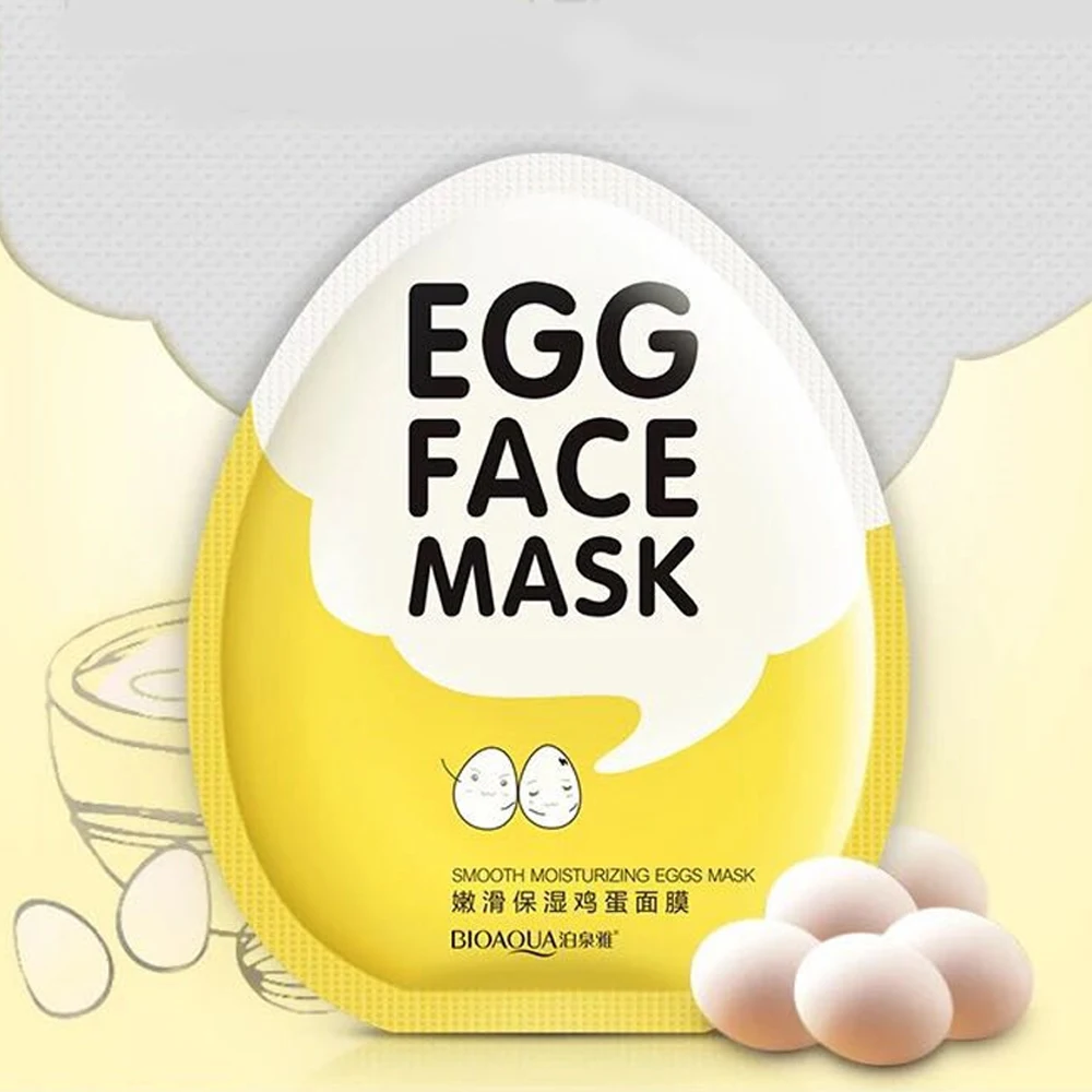1 шт. маска для лица с яйцом плавное Увлажнение Маска укрепляющий отбеливания