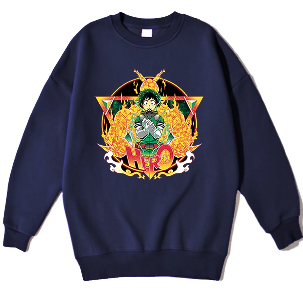 

My Hero Academia Japan Anime Funny Sweatshirt Personality Hip Hop Hoodie Men's Casual Fashion Pullover Fleece Street Hoodies Men