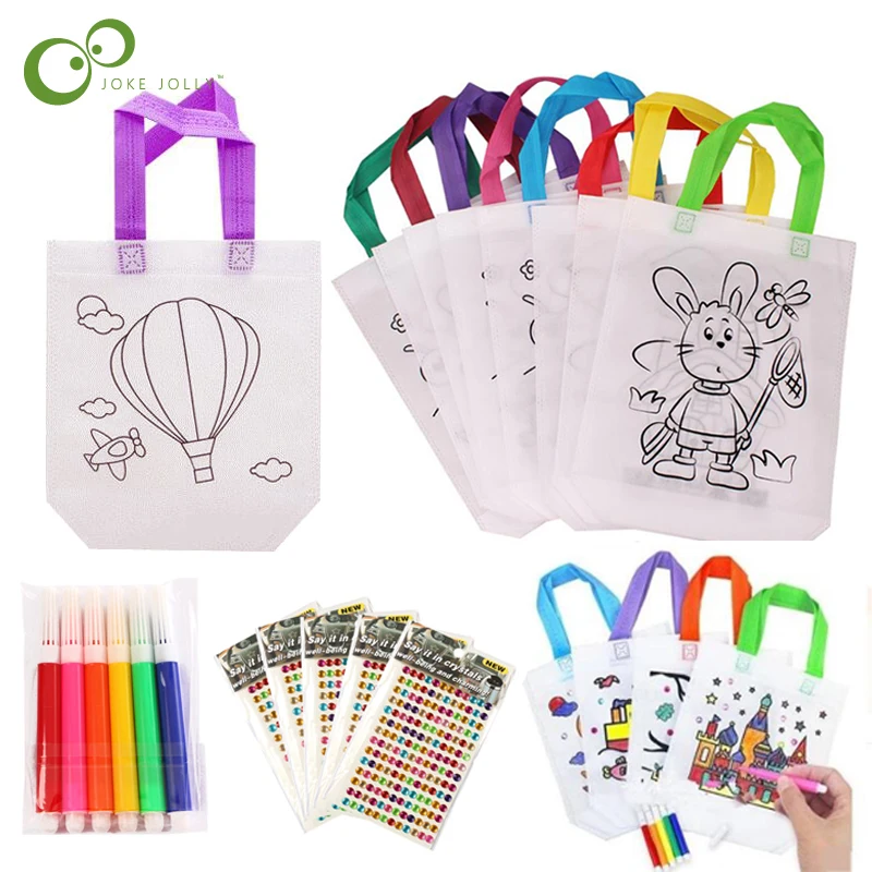 12 шт. сделай сам охрана окружающей среды граффити сумка ручной работы высокое