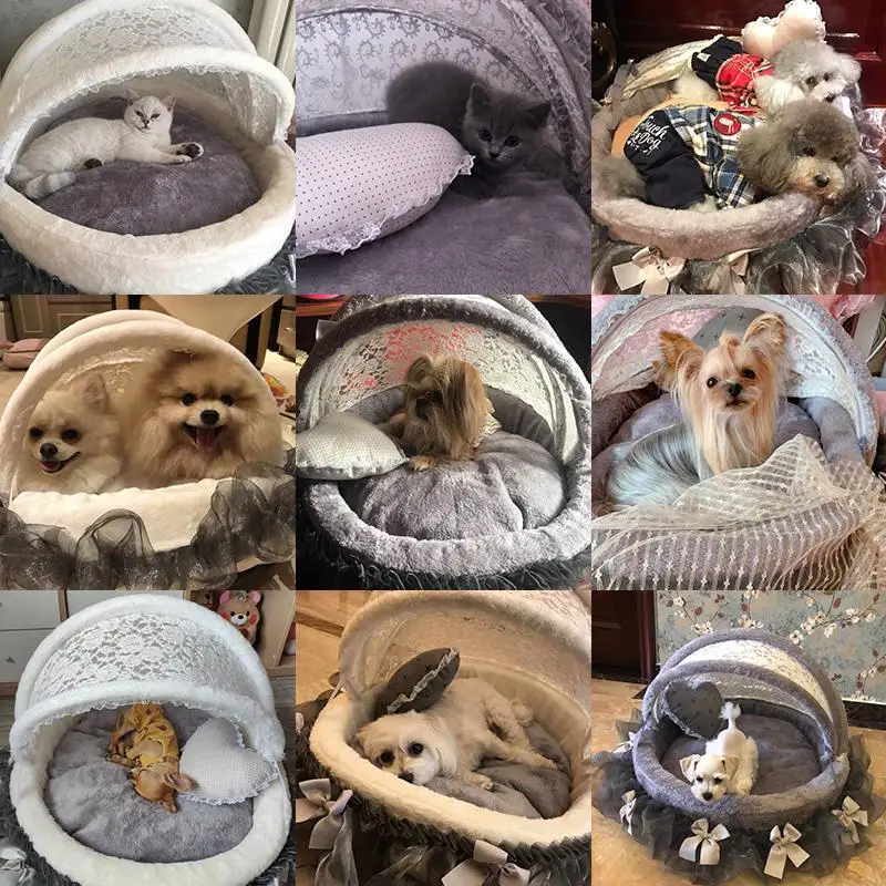 Всесезонная люлька для питомца съемная будка кошек собачья Конура-постель