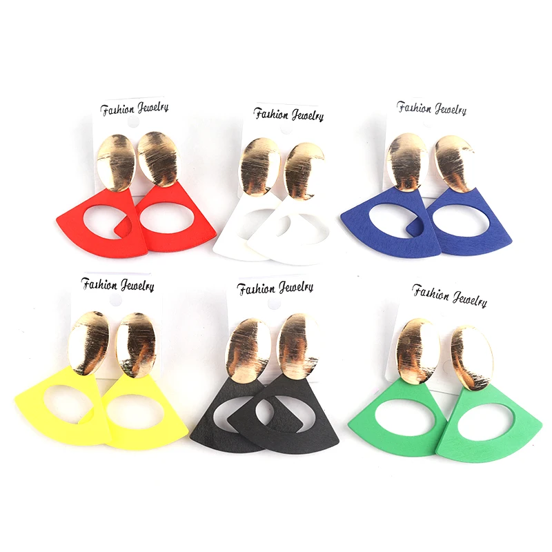 

Free shipping!2022 Geometric Metal Stud Earrings for women can mixed colors