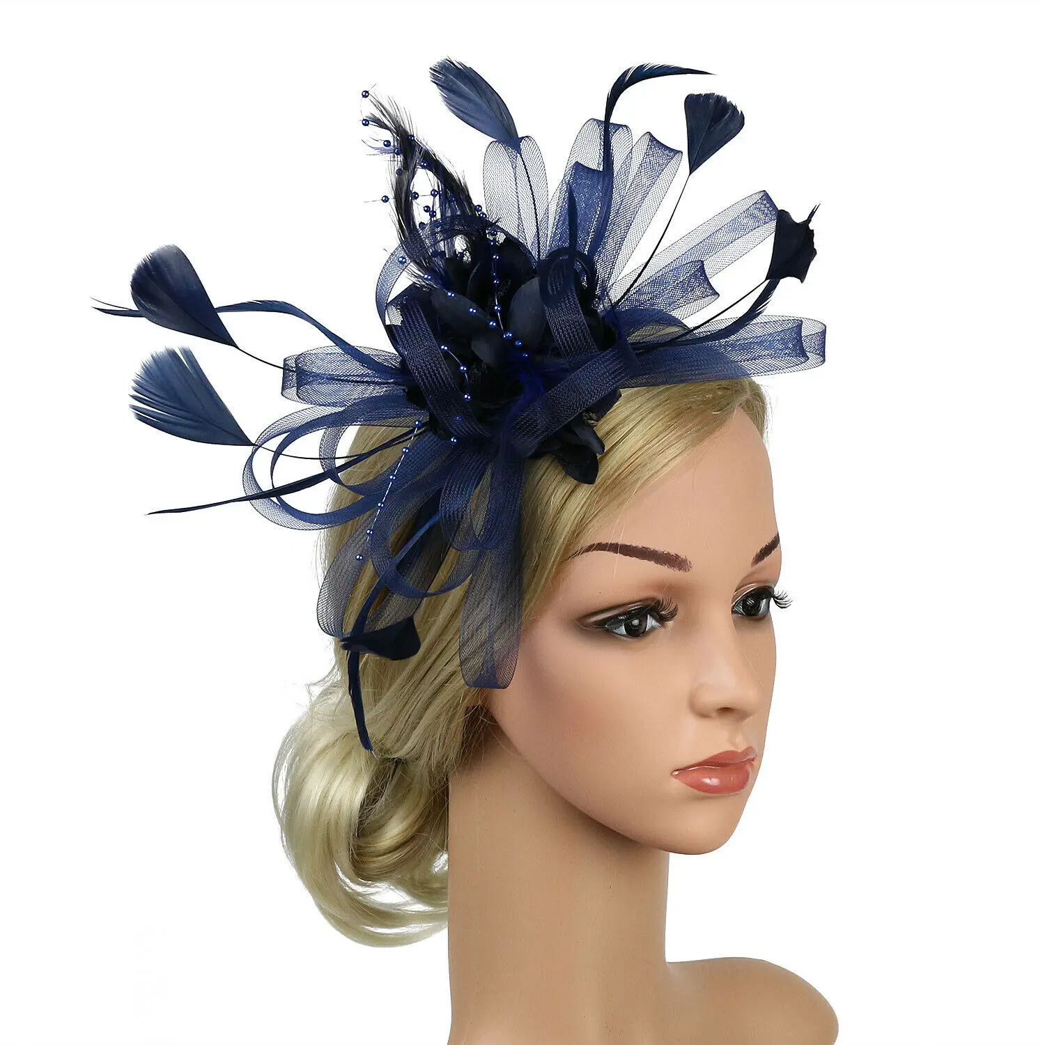 Women's New Style Feather Bridal Hair Accessories Accessory Clip Wedding Party Fascinator Headwear |