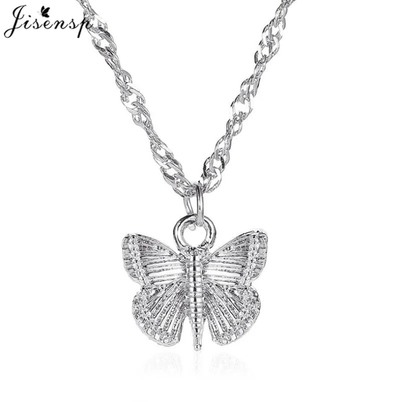 Милые ожерелья чокер с бабочками богемные цепочки для ключиц животными Подвеска