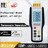 Hti Contact Thermometer Digital Thermocouple Temperature Tester Thermometer LCD Screen Display C/ F Measuring Tools  HT-9815 New