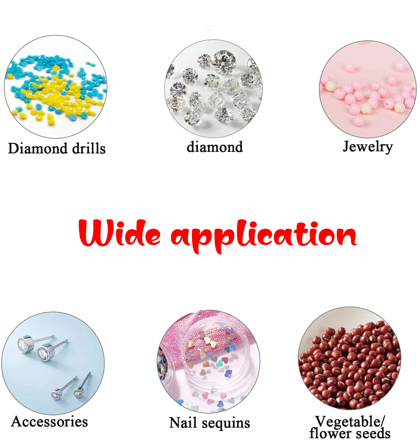 Big Capacity Sliver Round Jars For Beads Storage Box Bag Container Jewelry Nail Organizer Case Diamond Painting Art Accessory | Дом и сад