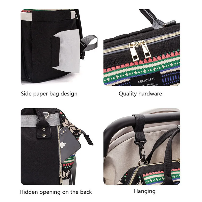 Модная сумка для подгузников водонепроницаемая Детская мам рюкзак путешествий