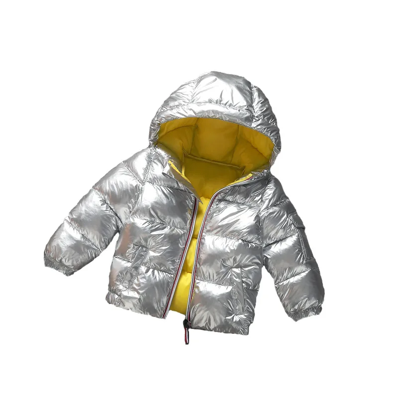 Детский теплый пуховик для мальчиков и девочек зимняя стеганая куртка