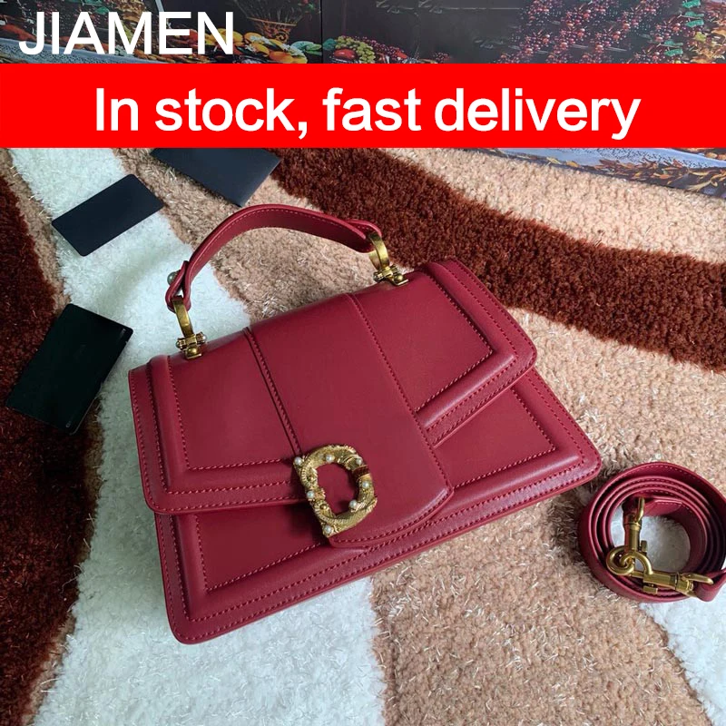 Роскошная модная сумка из 100% натуральной кожи женская мессенджер однотонная