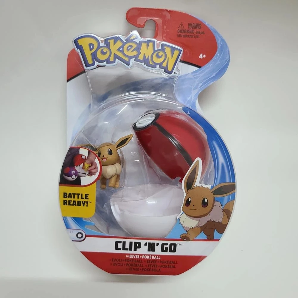 

Pokemon Fat Din Pikachu Eevee Kabi beast ball Elf ball Japanese film and television action doll anime toy childrens gift