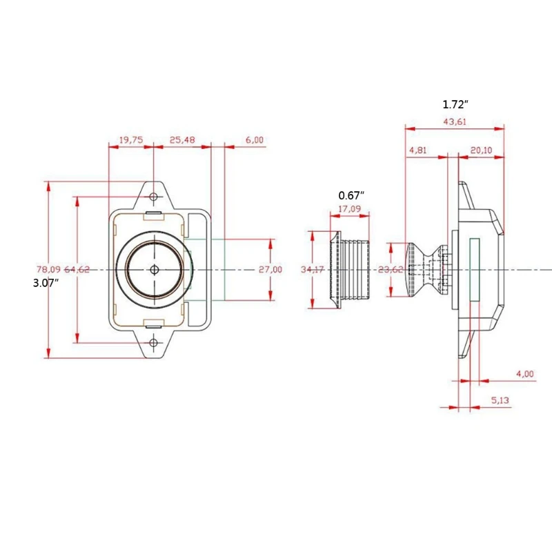 

15-18mm Caravan Boat RV Cabinet Furniture Latch Button Lock Push Button Lock Easy Installation Hardware Accessory