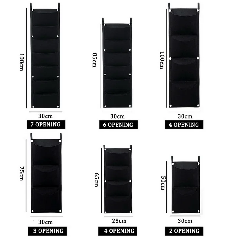 Вертикальный подвесной садовый мешок для выращивания растений 2/3/4/6/7 карманов |