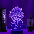 Аниме 3d лампа Токийский Гуль Кен канеки для украшения дома светильник крутой подарок на день рождения акриловый светодиодный ночсветильник Токийский Гуль
