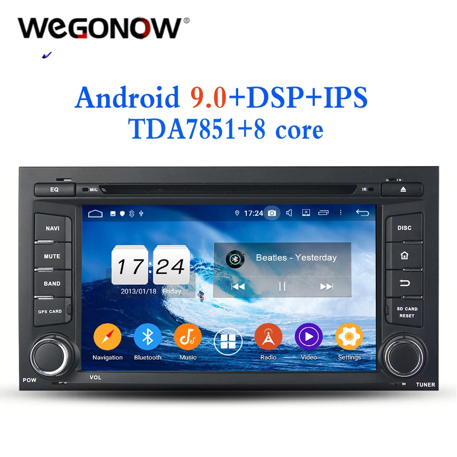 1 din TDA7851 Android 9 0 для VW seat LEON 2014 4 Гб RAM 8 octa Core 32 автомобильный DVD плеер GPS ГЛОНАСС RDS