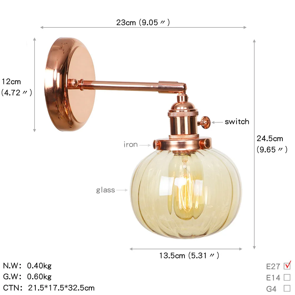 Настенные лампы IWHD в скандинавском японском стиле светильник для спальни ванной