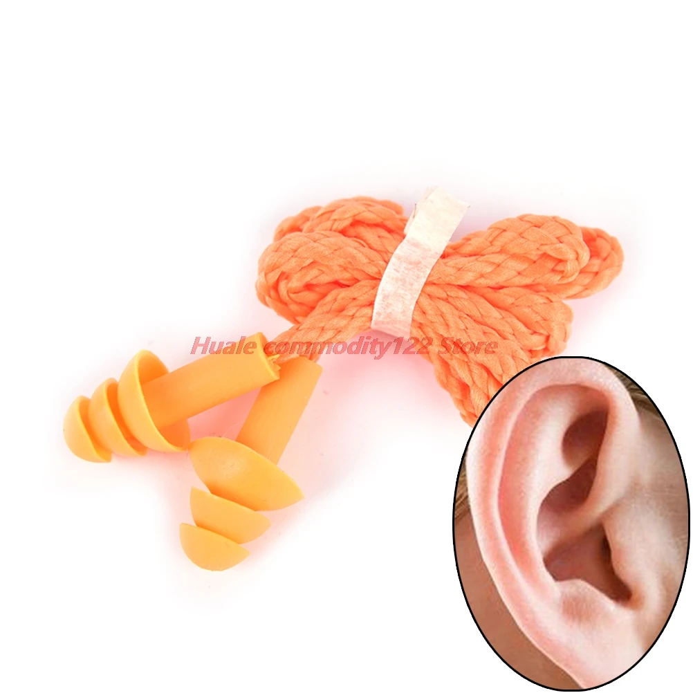 

New 1Pc Professional Noise Reduction Earplugs with Line Anti-Snoring Noise Earplugs Bring Good Sleep 65cm