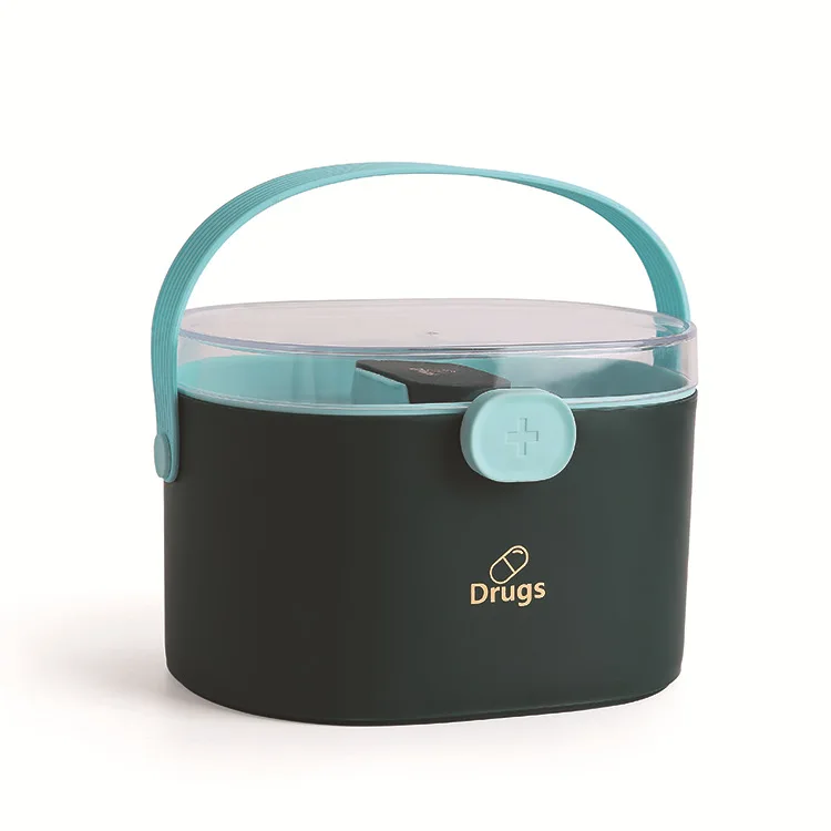 Медицинский Набор 2 уровня коробка для лекарств пластиковый контейнер