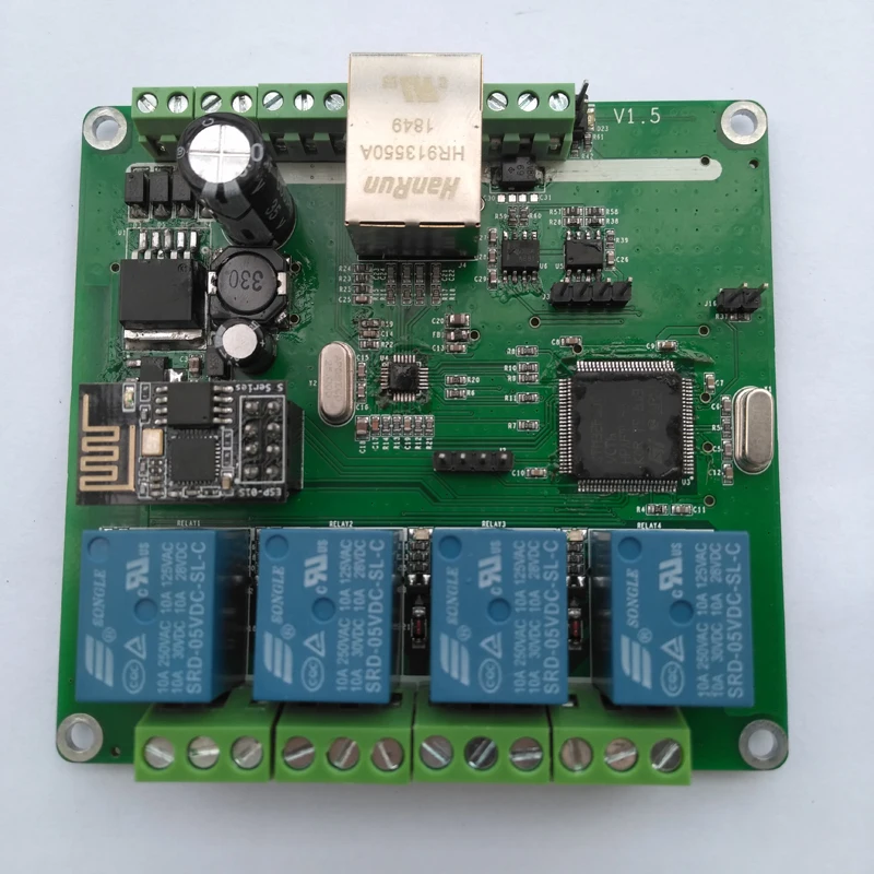 4-Канальный Релейный ethernet/rs485/подключению can-шины/Wi-Fi, веб-сервер rfid реле
