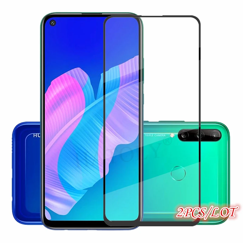 2 piezas para vidrio Huawei Y7p vidrio templado para Huawei Y7 p Protector de pantalla de tel&eacute;fono HD cobertura completa vidrio Protector para Huawei Y7p-0
