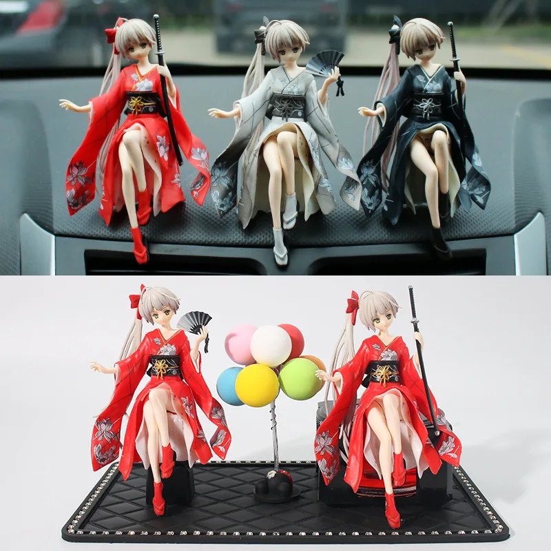 Cartoon Anime Cute Car Decoration Ornaments Action &amp Toy Figures Yukino Beautiful Girl Goddess Accessories Cosplay | Тематическая