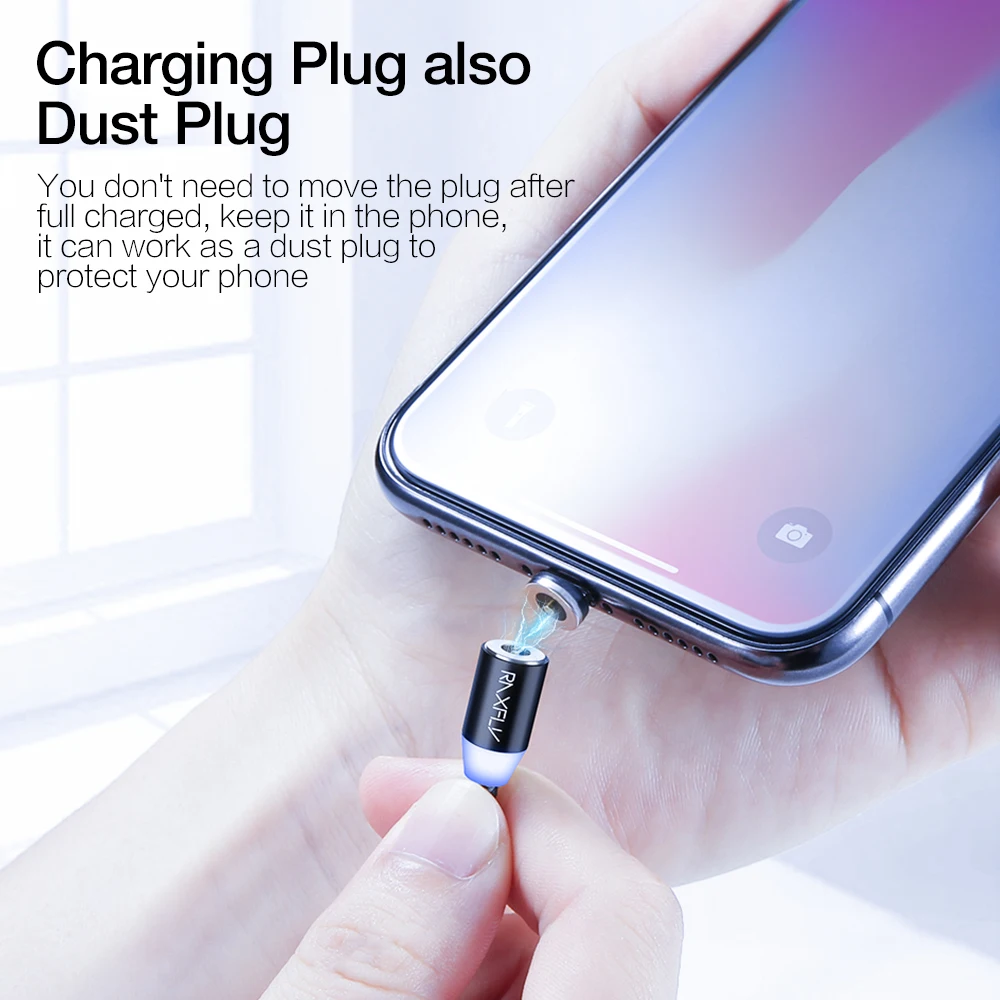 Магнитный USB-кабель RAXFLY 2 в 1 нейлоновый кабель Micro USB Type-C для iPhone 11 X XR 7 8 магнитный C