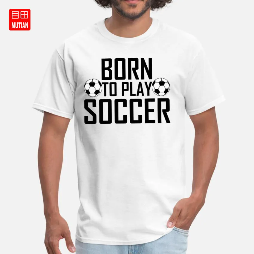 Born to play футболка футбольная цель вратарь футбольный мяч вентилятор
