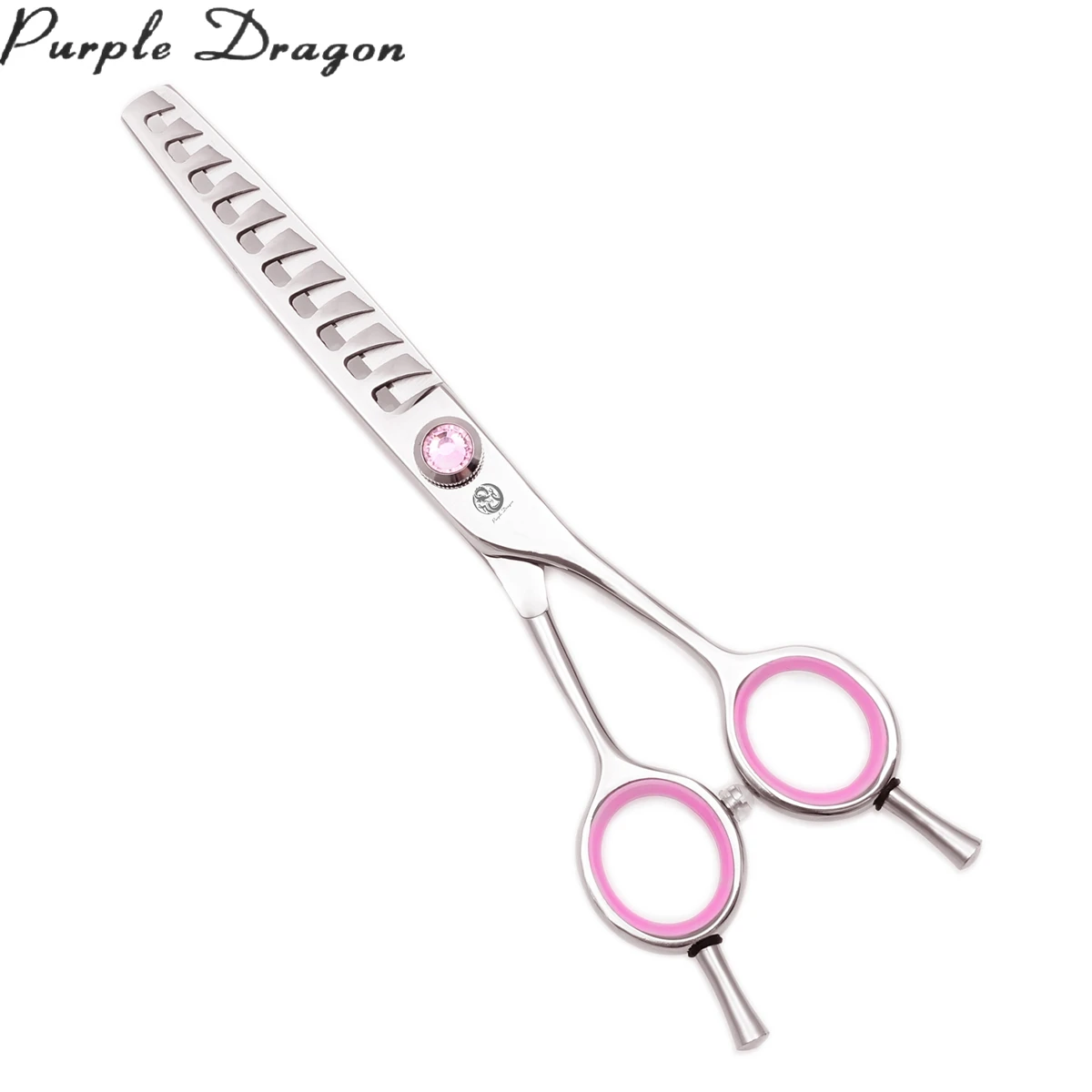 

Hair Thinning Scissors Purple Dragon 6Inch Stainless Hairdressing Scissors 10 / 18 Teeth 2006# Professional Shears Finger Rings