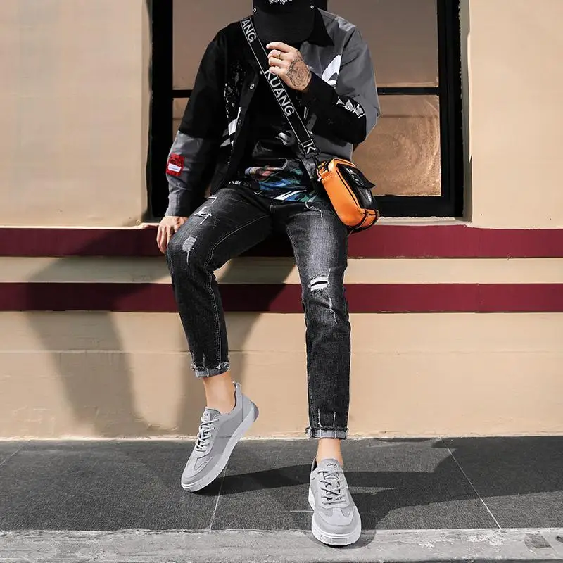 

Men Casual Shoes lace up breathable Classic Fashion Male Flat outdoor oxfords Comfortable Student Sneakers Footwear Dropship