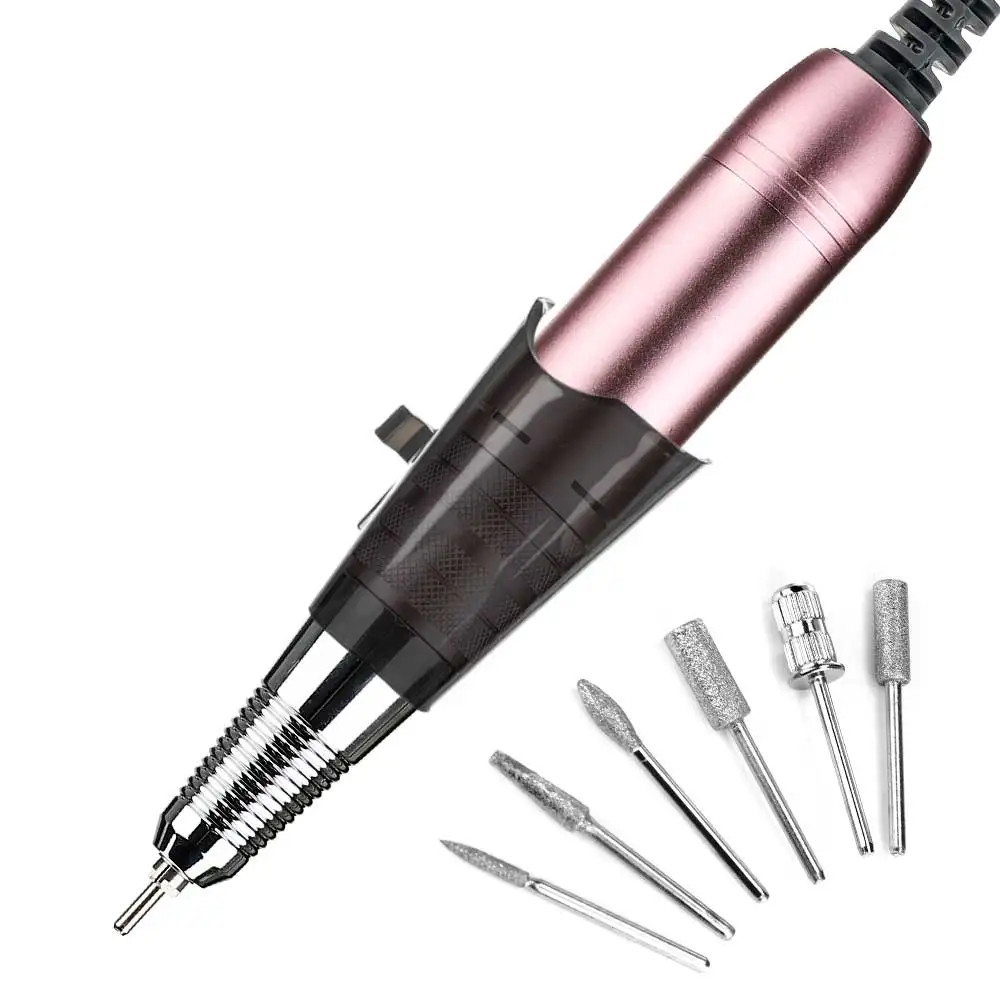 

Professional Electric Nail Drill Machine USB Nail File Pedicure Manicure Milling Cutters Drill Set 35000RPM Polish Remover Tool
