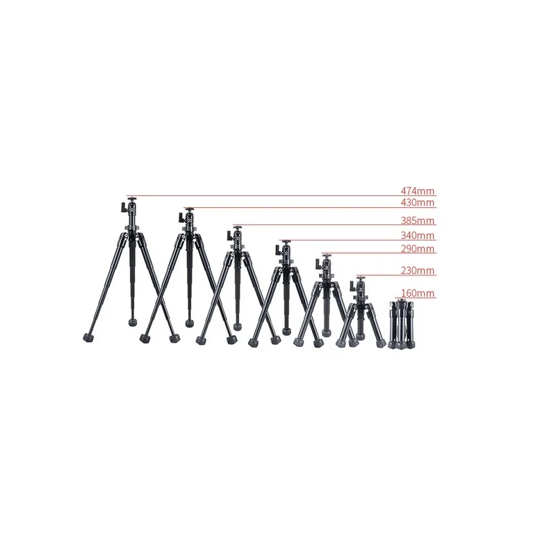 

Mamen Professional Foldable Camera Tripod Stand For SLR DSLR Camera Portable Mini Tripod Macro Photography Lighting Tripod