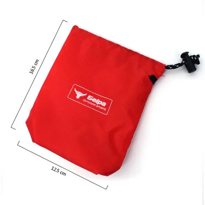 

Durable Water Resistant Red Organizer Poratable Drawstring Storage Bag Outdoor Travel Camping Accessories