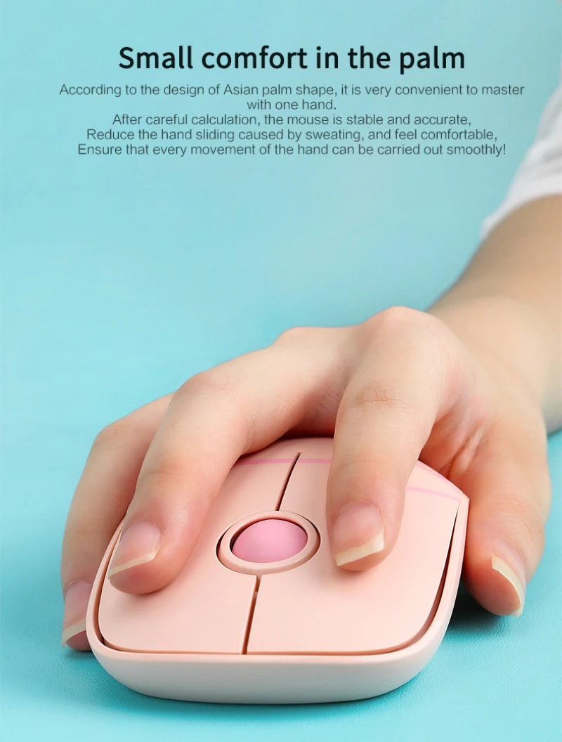 

2.4G Wireless Mouse Pad Set Cute Cartoon Silent Mouse 1600 DPI Ergonomic Optical Mouse USB Receiver For Laptops Desktop Computer
