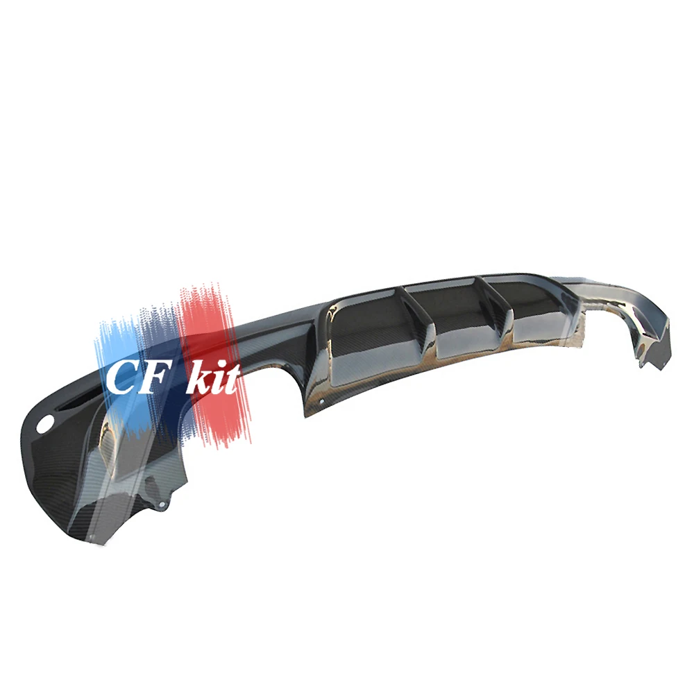 CF комплект задний диффузор губа бампер Настоящее углеродное волокно для BMW 3