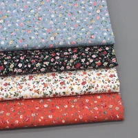 100 cotton poplin fabric by half meter small flower print telas de algodon diy sewing summer clothes make dress head decoration