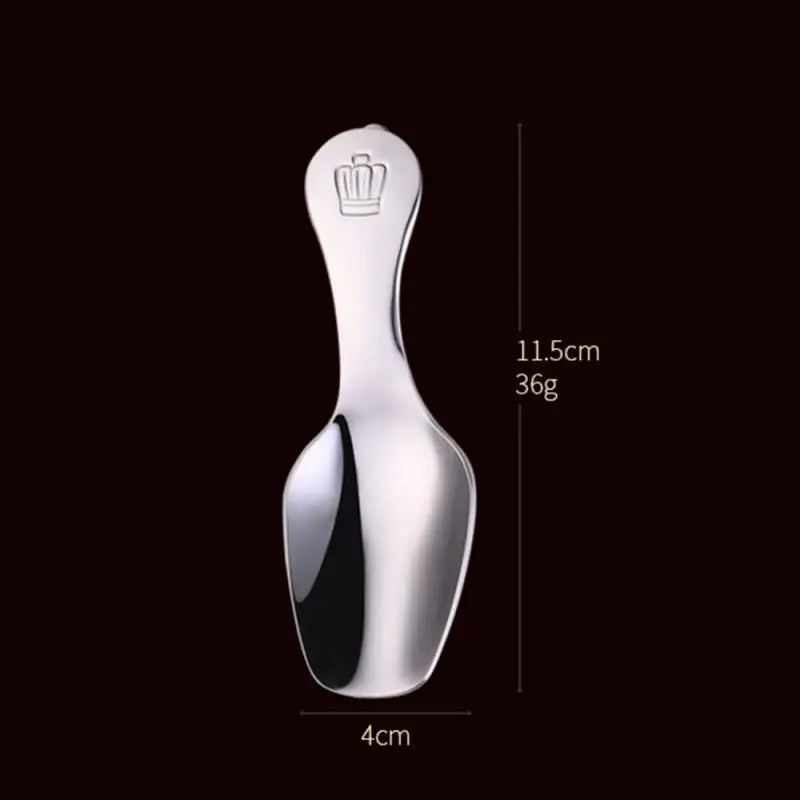 

1 Pcs Mini 304 Stainless Steel Kids Spoons Tea Coffee Ice Cream Soup Short Handled Spoon For Kids Gifts Kitchen Tools