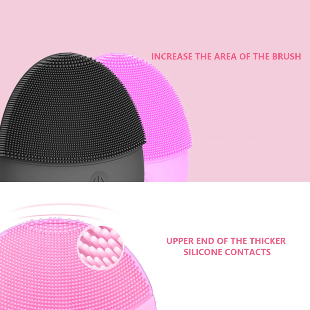 Hotest Вибрация Очищающая щетка для лица удалить угри пор очищающий лосьон массажер