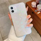 Роскошный лазерный чехол для телефона с любовным сердцем для Samsung Galaxy A32 5G A52 A72 A51 S21 S20 Ultra S20FE Note 20, ультра противоударный мягкий чехол