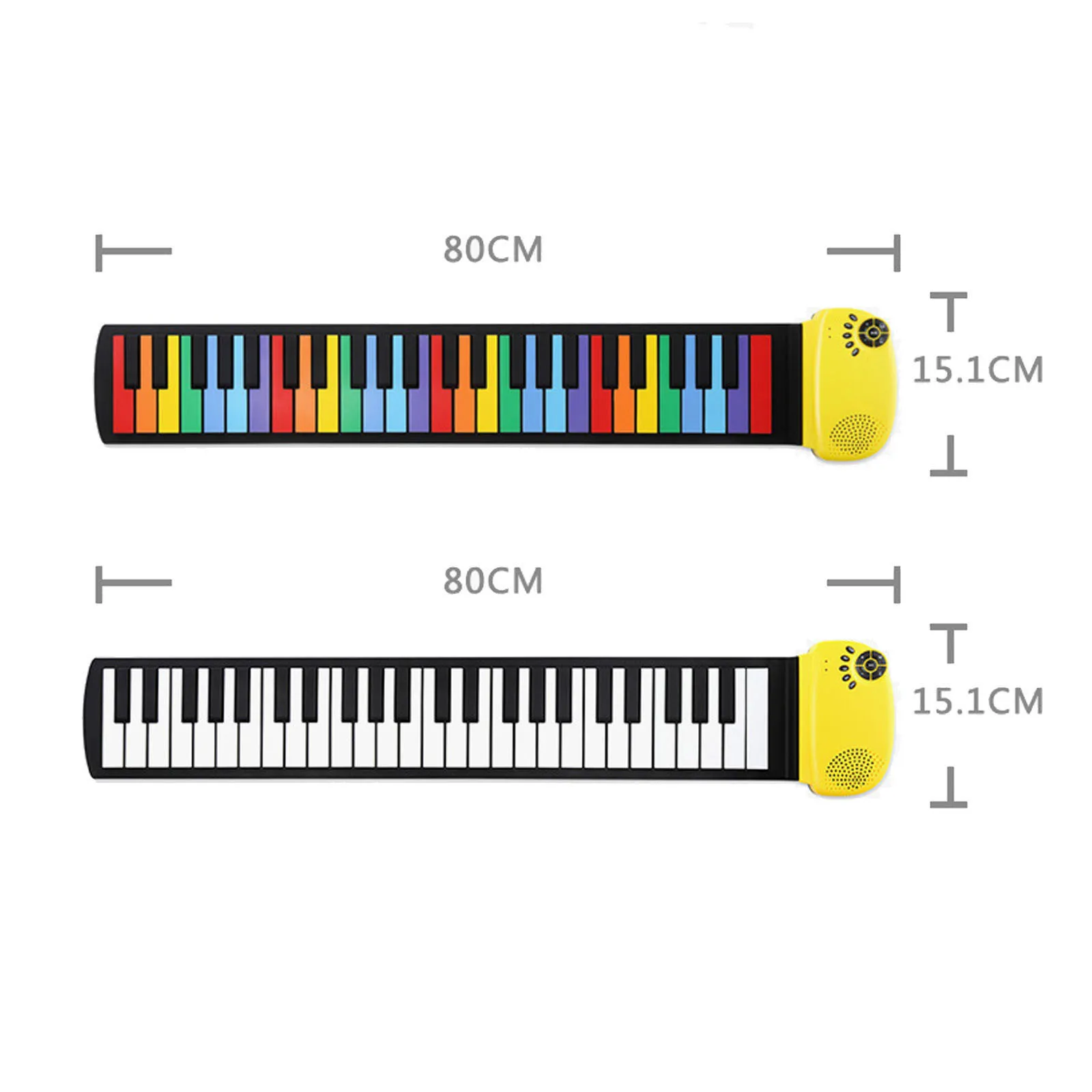 

Montessori Portable 4-key Mini Roll-up Soft Silicone Electronic Keyboard Piano For Students Educational Preschool Toy Brinquedos