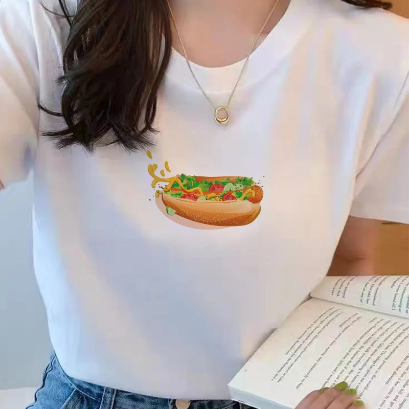 Футболка женская оверсайз с графическим принтом Повседневная модная рубашка