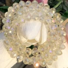 Высокое качество AB цвета шампанского камушки-бусинки Rondelle, австрийский кристалл, с украшением в виде кристаллов Стекло бусины, бусины с большим отверстием, круглые бусины из смолы для изготовление, поиск ювелирных изделий 15